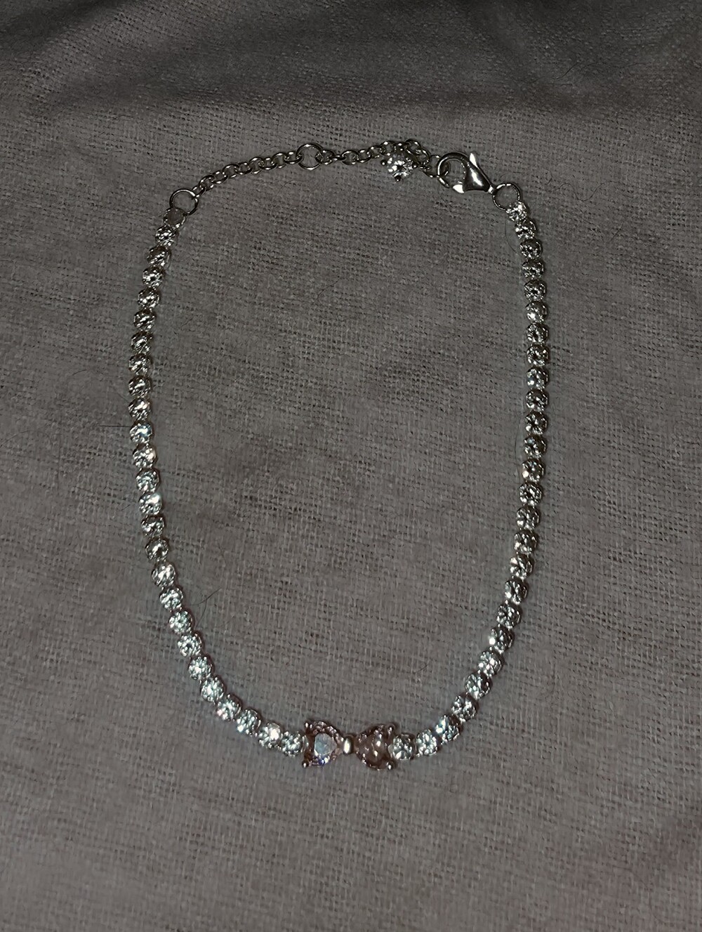 Pandora Pink Bow Tennis Bracelet